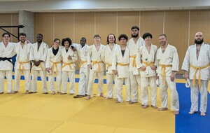 Une ceinture noire et des ceintures jaunes